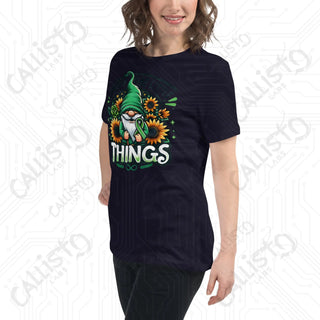 Women's Enjoy The Little Things Gnome Relaxed T-Shirt