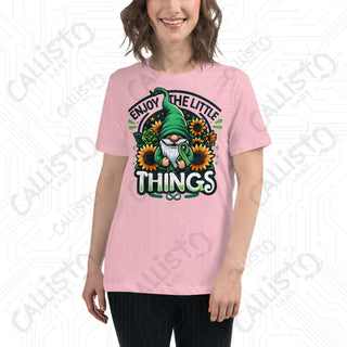 Women's Enjoy The Little Things Gnome Relaxed T-Shirt