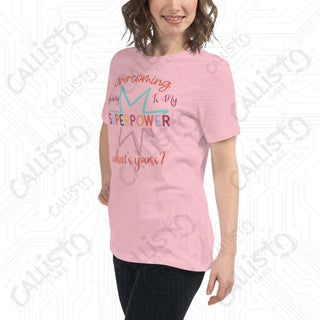 Women's Overcoming Anxiety Superpower Mental Health Relaxed T-Shirt