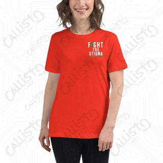 Women's Fight the Stigma Mental Health Awareness Relaxed T-Shirt