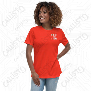 Women's Fight The Stigma Mental Health Awareness Relaxed T-Shirt