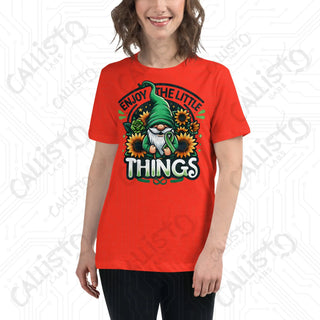 Women's Enjoy The Little Things Gnome Relaxed T-Shirt