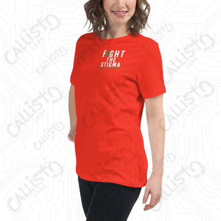 Women's Fight the Stigma Mental Health Awareness Relaxed T-Shirt