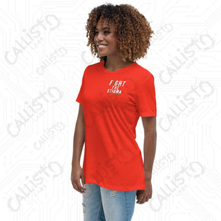 Women's Fight The Stigma Mental Health Awareness Relaxed T-Shirt