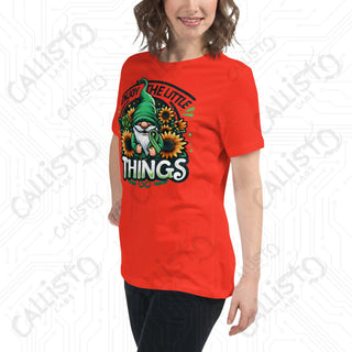 Women's Enjoy The Little Things Gnome Relaxed T-Shirt