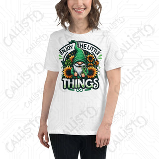 Women's Enjoy The Little Things Gnome Relaxed T-Shirt