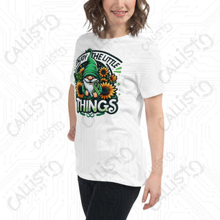 Women's Enjoy The Little Things Gnome Relaxed T-Shirt