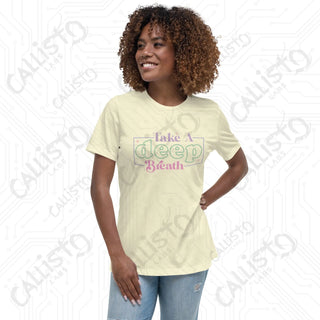 Women’s Take a Deep Breath Relaxed T-Shirt - Citron / S