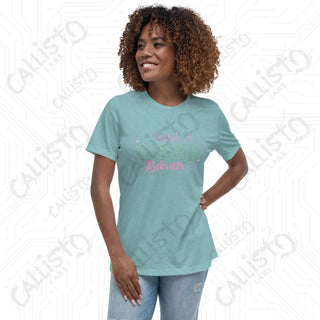 Women’s Take a Deep Breath Relaxed T-Shirt - Heather Blue Lagoon / S