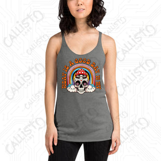 Women’s Today Is A Good Day To Try Racerback Tank - Premium Heather / XS