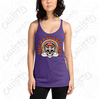 Women’s Today Is A Good Day To Try Racerback Tank - Purple Rush / XS