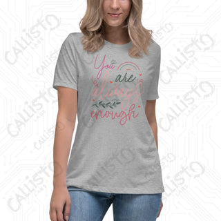 Women’s You Are Always Enough Relaxed T-Shirt - Athletic Heather / S