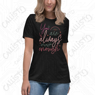 Women’s You Are Always Enough Relaxed T-Shirt - Black / S