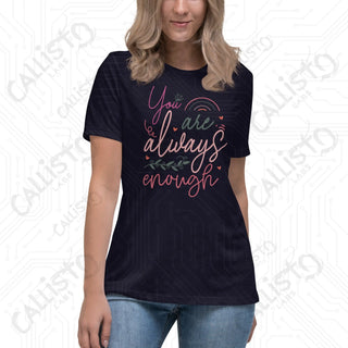 Women’s You Are Always Enough Relaxed T-Shirt - Navy / S